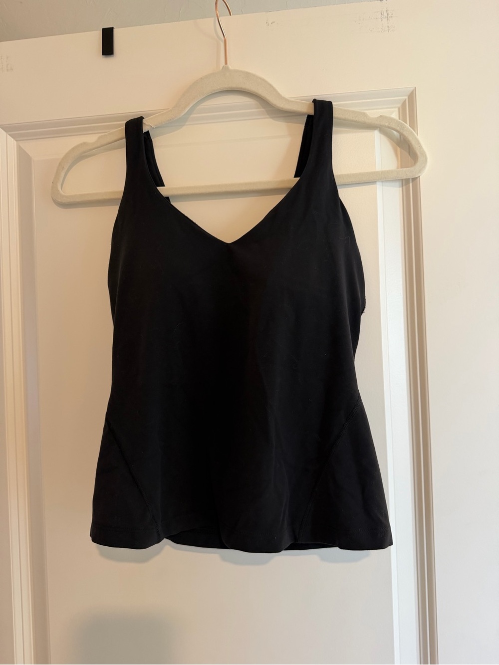 lululemon athletica Black V-Neck Tank Top